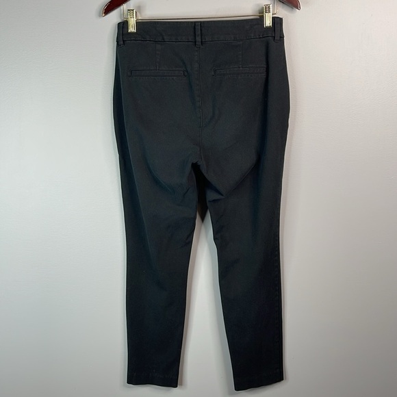 Old Navy High Waisted Pixie Ankle Skinny Pants Black Jack Hidden Slim Pockets 6 - Picture 6 of 10